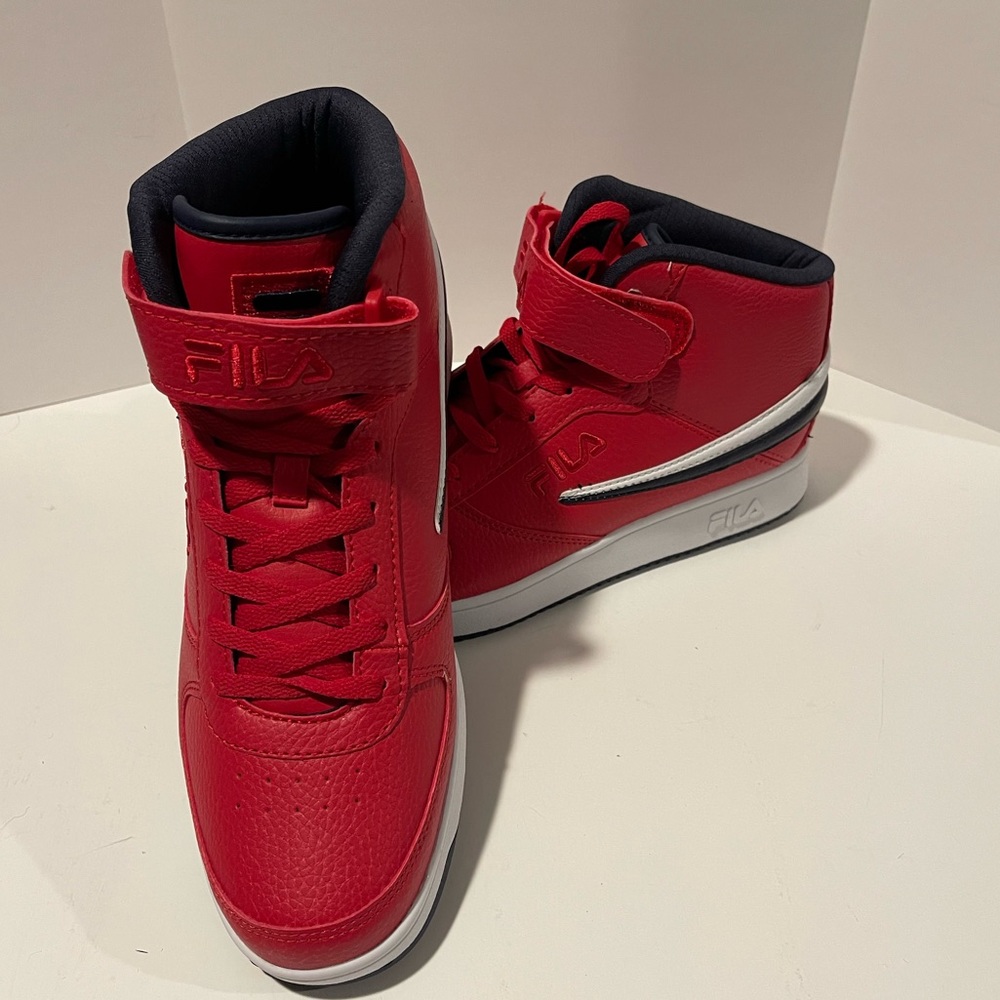 New Men’s FILA A-High Red, White & Blue Shoes
